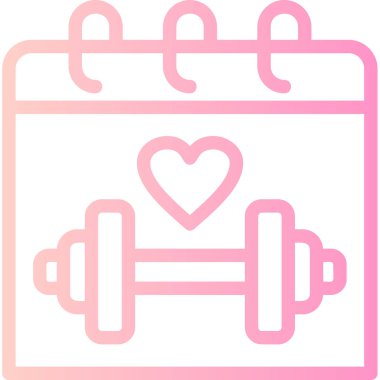 Bir spor salonu simgesinin vektör çizimi