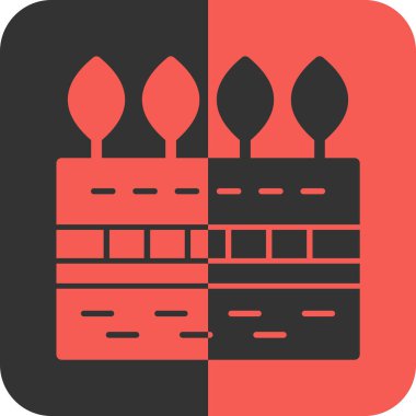 Modern b 'nin vektör illüstrasyonunda müziğin eksik simgesi