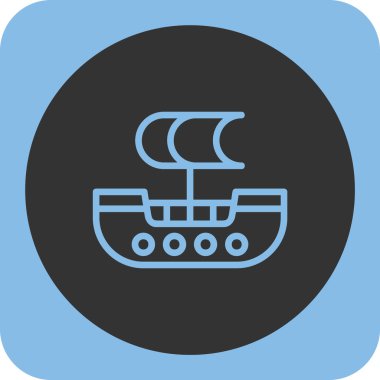 Web simgesi gemi, illüstrasyon vektör