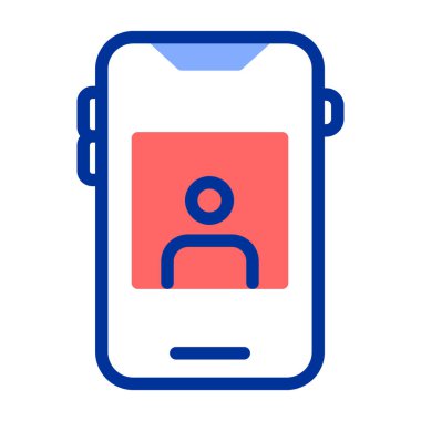 - Telefon. Web simgesi basit illüstrasyon