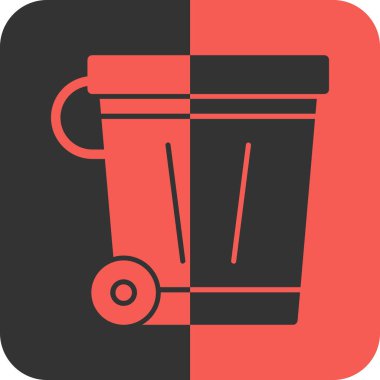 Çöp kutusu vektör illüstrasyonuName