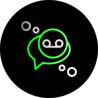 Vektör sohbet simgesi illüstrasyonu