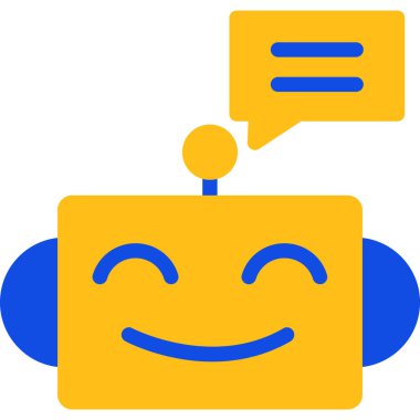 Konuş. Web simgesi basit illüstrasyon