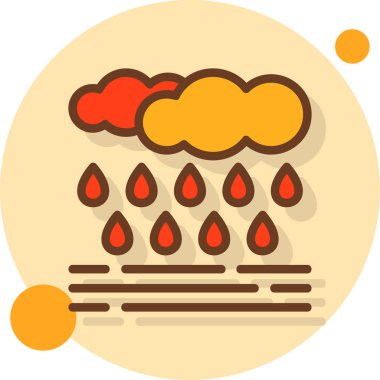 Bir ateş simgesinin vektör illüstrasyonu