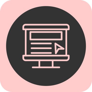 tarayıcı simgesi, vektör illüstrasyonu