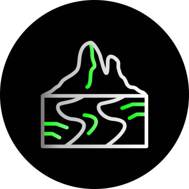 harita konumu ikon vektör illüstrasyonu