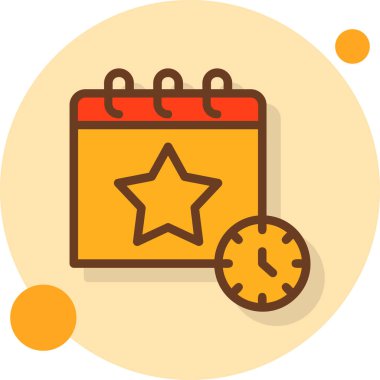 Takvim simgesi vektör illüstrasyonu