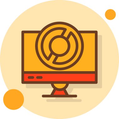 şebeke. Web simgesi basit illüstrasyon