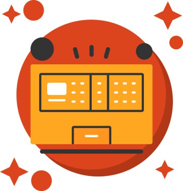 Vektör illüstrasyonu, simge ögesi arkaplanı