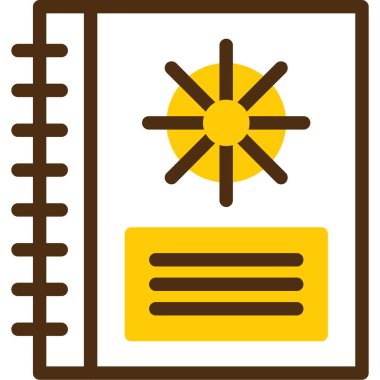 Kitap. Web simgesi basit illüstrasyon