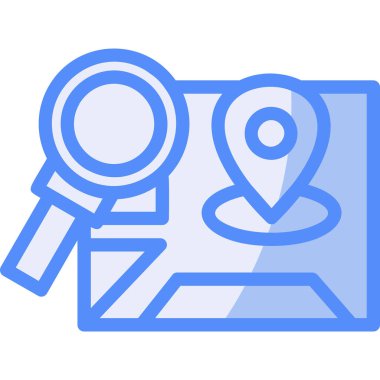 Konum simgesi, basit vektör illüstrasyonu