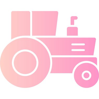 Traktör. Web simgesi basit illüstrasyon