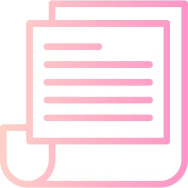 Belge simgesinin vektör illüstrasyonu