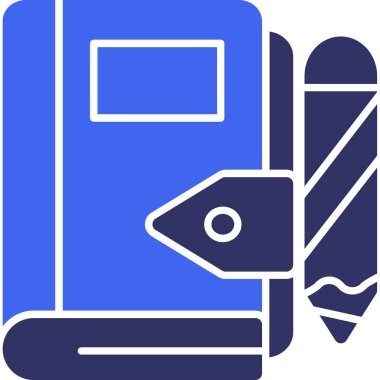 kitap simgesi, vektör illüstrasyonu basit tasarım