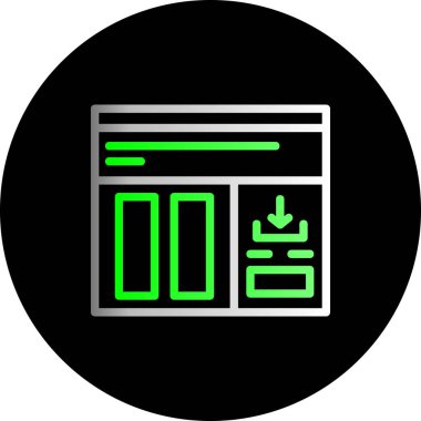 Web tasarım vektör çizimi için web tasarımı simgesi