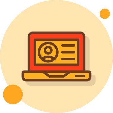 Bilgisayar. Web simgesi basit illüstrasyon