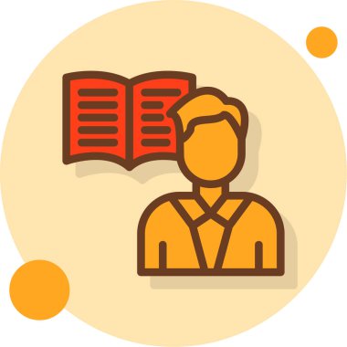 Kitap. Web simgesi basit illüstrasyon