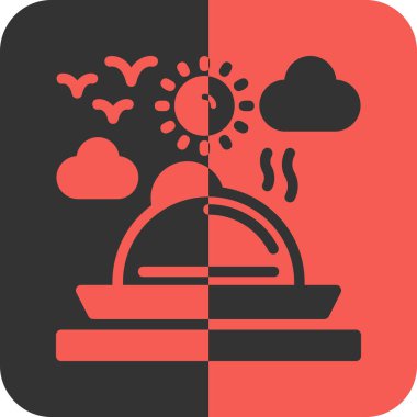 Tek izole edilmiş simgenin vektör illüstrasyonu