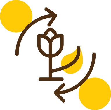 Bitki. Web simgesi basit illüstrasyon