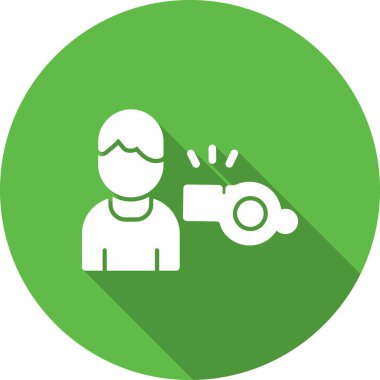 araba yıkama servisi simgesi düz stil