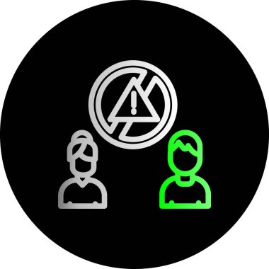 İnsan simgesinin vektör illüstrasyonu