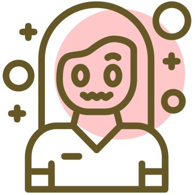 avatar. Web simgesi basit illüstrasyon