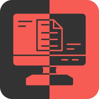 Dosya. Web simgesi basit illüstrasyon