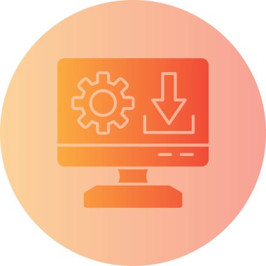 Ayarlama. Web simgesi basit illüstrasyon