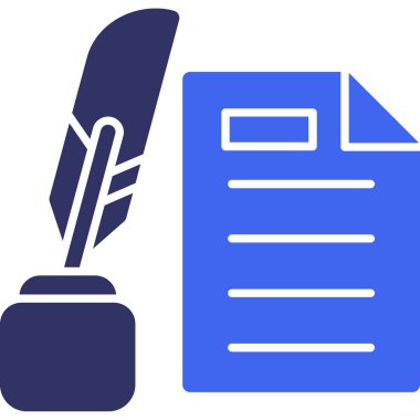 Belge. Web simgesi basit illüstrasyon