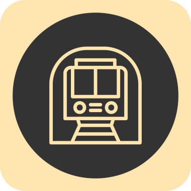 tren simgesi vektör illüstrasyonu