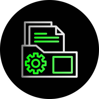 dosya biçimi simgesi, vektör illüstrasyonu