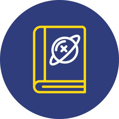 Kitap simgesinin vektör illüstrasyonu