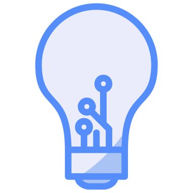 Ampul. Web simgesi basit illüstrasyon