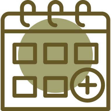 takvim tarihi vektör çizgisi simgesi