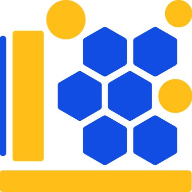 Mavi ve turuncu arkaplanın vektör çizimi