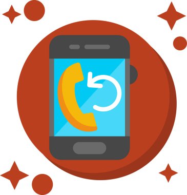 telefon arama simgesi vektör illüstrasyonu