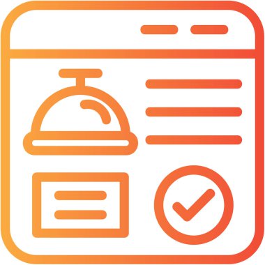 Kontrol listesi simgesinin vektör illüstrasyonu