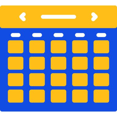 Takvim. Web simgesi basit illüstrasyon