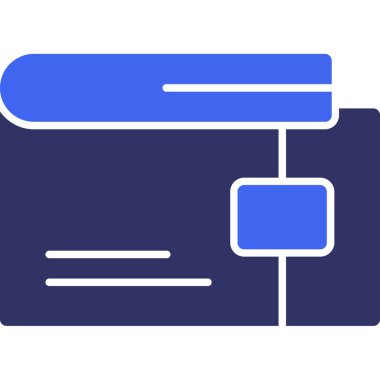 Bir kitap simgesinin vektör illüstrasyonu