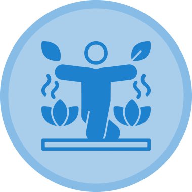 Bir bitki simgesinin vektör illüstrasyonu