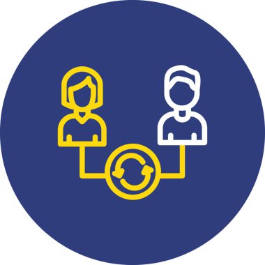 İnsan simgesinin vektör illüstrasyonu