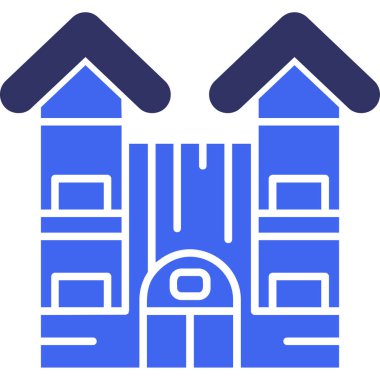 mimari yapı inşaat simgesi - taslak biçimi