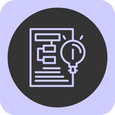 Vektör belgesi Simge illüstrasyonu