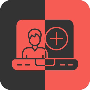 Müşteri Destek kutsal kişilerin resmi, vektör çizim