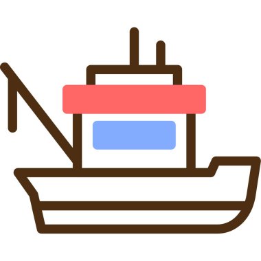 Tekne. Web simgesi basit illüstrasyon