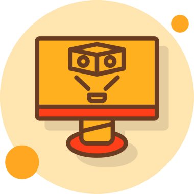 Vektör çizimi. robot simgesi.