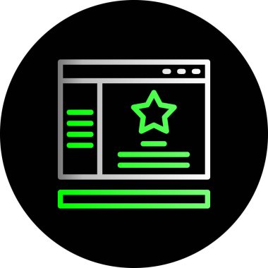 seo modern simgesinin vektör illüstrasyonu