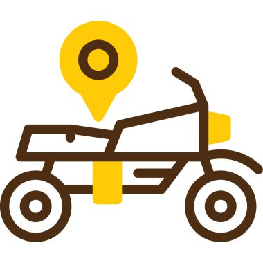 Vektör konumu simge illüstrasyonu