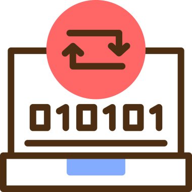 bilgisayar ekranı simgesi. dizin bilgisayar ekranı vektör rengi düz izole