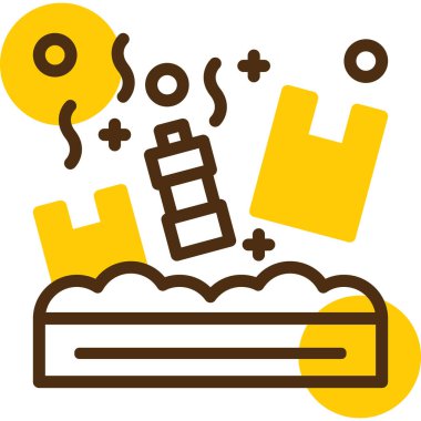 Kek. Web simgesi basit illüstrasyon